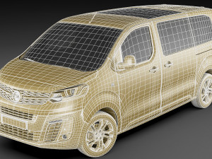 opel zafira life 2020 3D 모델