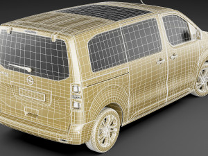 opel zafira life 2020 3D 모델