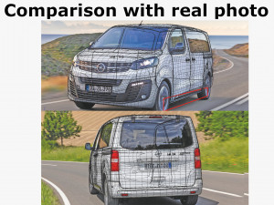 opel vivaro van 2020 3D Model