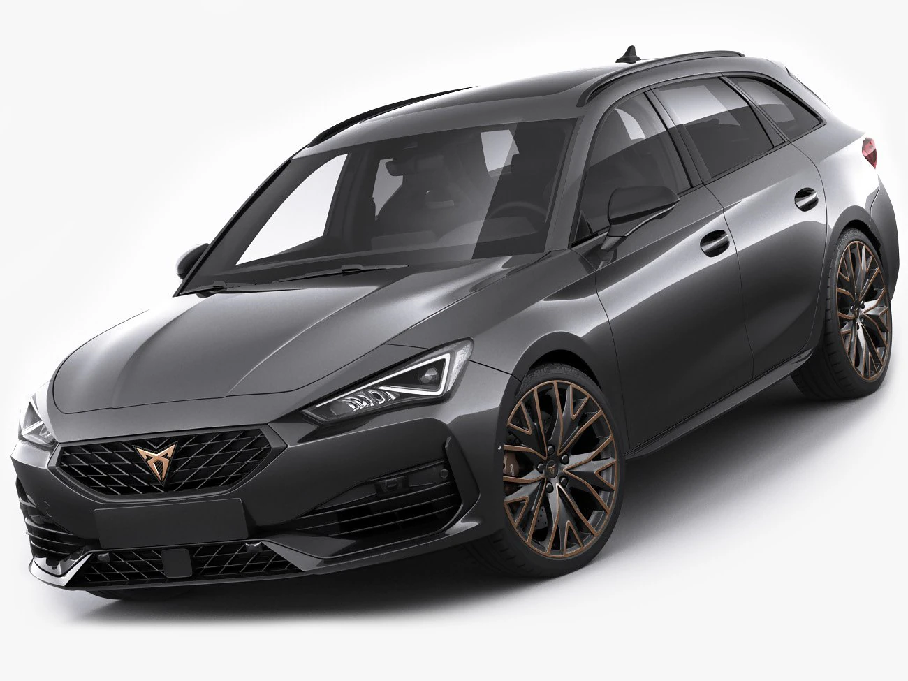 cupra leon sportstourer 2021 3D Model .c4d .max .obj .3ds .fbx .stl .blend 