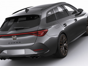 cupra leon sportstourer 2021 Modello 3D