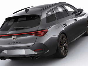 cupra leon sportstourer 2021 3D Model