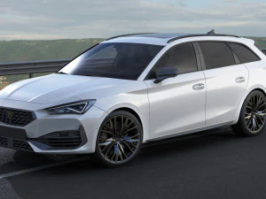 cupra leon sportstourer 2021 3D Model