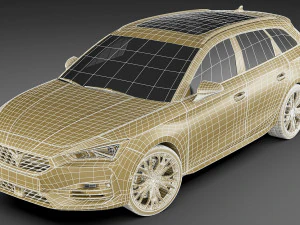 cupra leon sportstourer 2021 3D Model