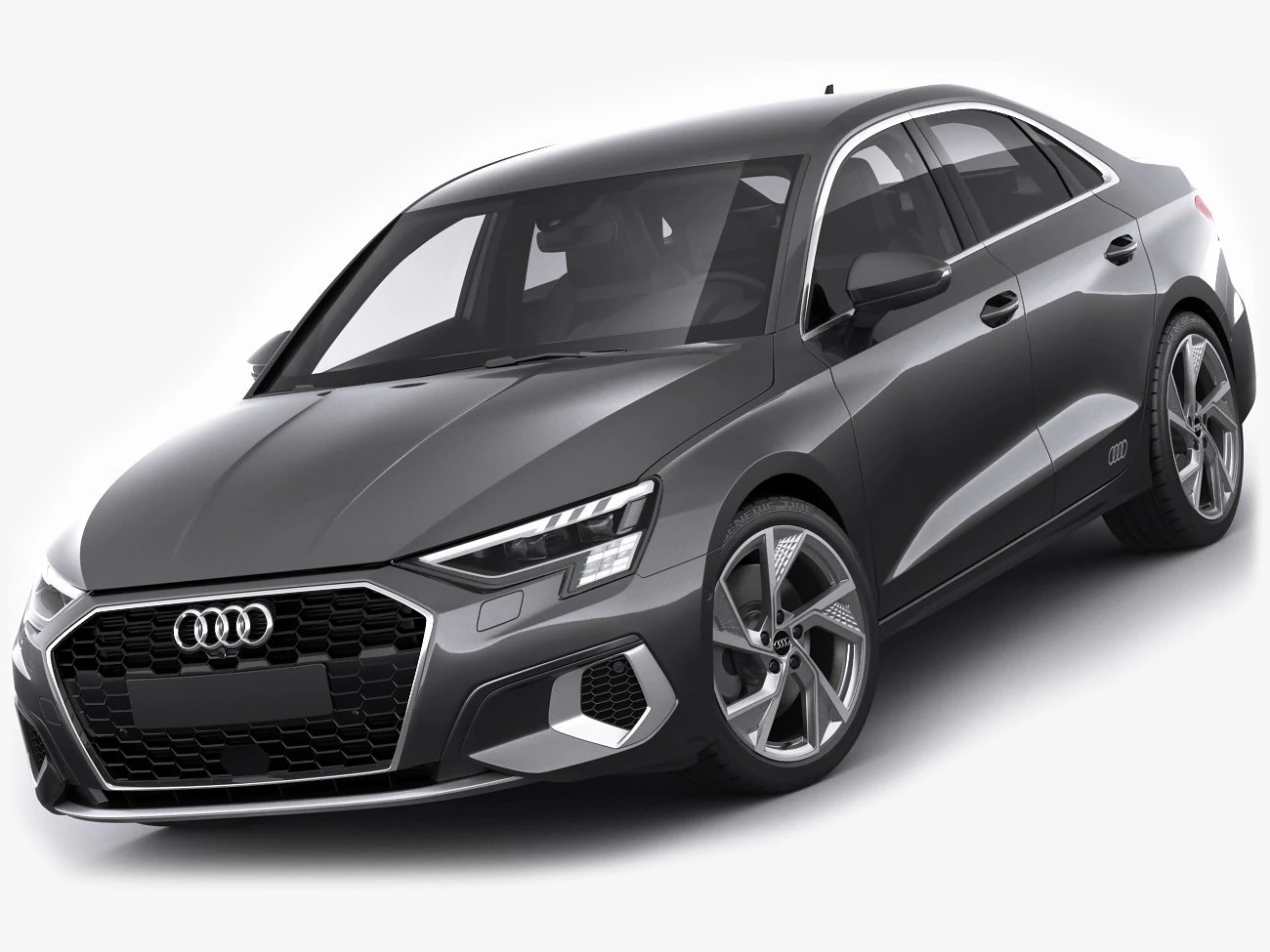 audi a3 sedan 2021 3D Model .c4d .max .obj .3ds .fbx .stl .blend