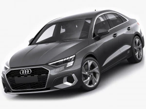 奥迪 A3 轿车 2021 3D 模型