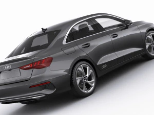 audi a3 sedan 2021 3D Model