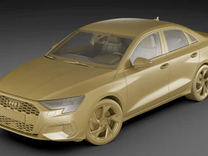 audi a3 sedan 2021 3D Model