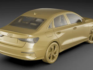 audi a3 sedan 2021 3D Model