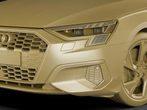 audi a3 sedan 2021 3D Model
