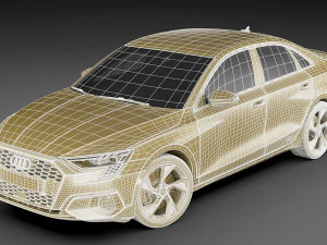 audi a3 sedan 2021 3D Model