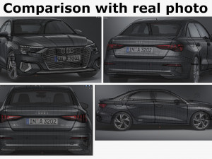 audi a3 sedan 2021 Modelo 3D