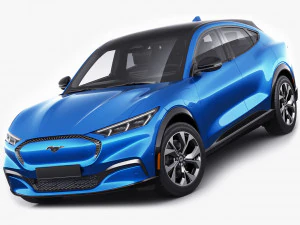 मस्टैंग 2021 मच-ई इलेक्ट्रिक एसयूवी 3D मॉडल