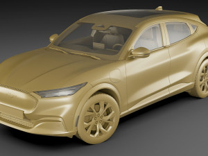 mustang 2021 mach-e electric suv 3D 모델