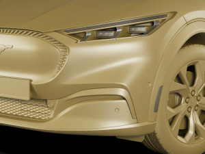 mustang 2021 mach-e electric suv 3D 모델