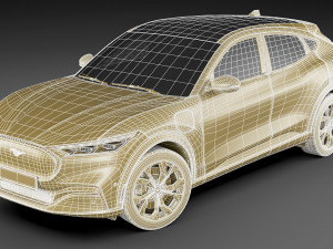 mustang 2021 mach-e electric suv 3D 모델