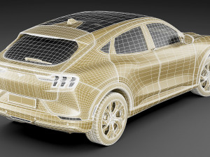 mustang 2021 mach-e electric suv 3D 모델
