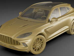 aston martin dbx 3D मॉडल