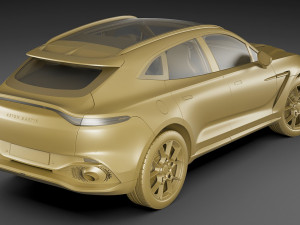 aston martin dbx 3D मॉडल