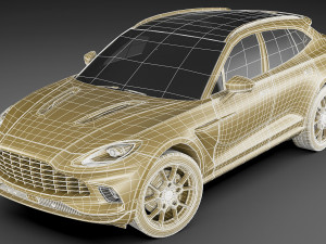 aston martin dbx 3D मॉडल