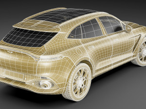 aston martin dbx 3D मॉडल