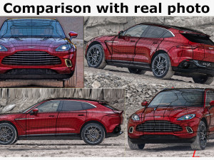 aston martin dbx 3D मॉडल