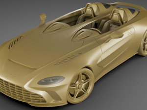 aston martin v12 speedster 2021 3Dモデル
