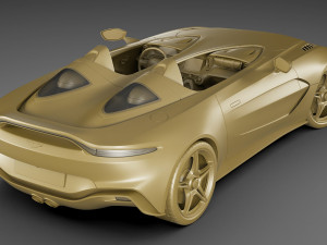 aston martin v12 speedster 2021 3Dモデル