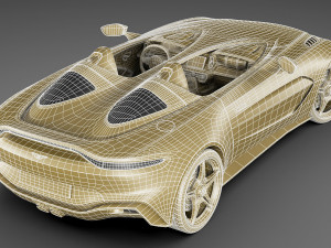 aston martin v12 speedster 2021 3Dモデル