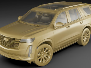 cadillac escalade 2021 3D Model