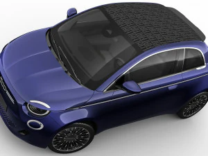 fiat 500 cabrio 2021 la prima 3D Model