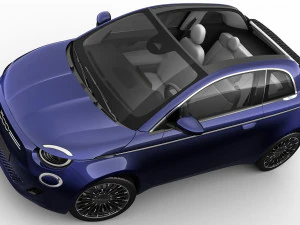 fiat 500 cabrio 2021 la prima 3D Model