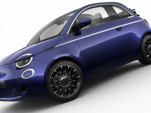 fiat 500 cabrio 2021 la prima 3D Model