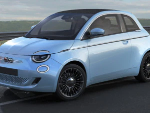 fiat 500 cabrio 2021 la prima 3D Model
