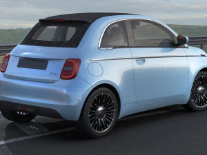 fiat 500 cabrio 2021 la prima 3D Model