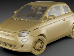 fiat 500 cabrio 2021 la prima 3D 模型