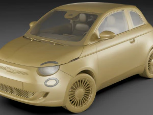 fiat 500 cabrio 2021 la prima 3D Model
