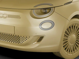 fiat 500 cabrio 2021 la prima 3D Model