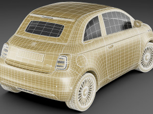 fiat 500 cabrio 2021 la prima 3D 模型