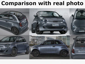fiat 500 cabrio 2021 la prima 3D Model