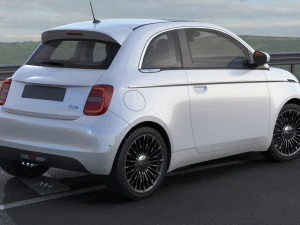 fiat 500 2021 la prima 3D Model