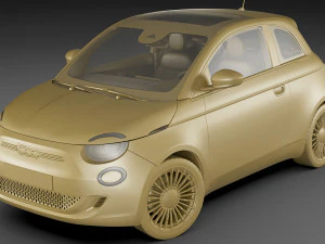 fiat 500 2021 la prima 3D Model
