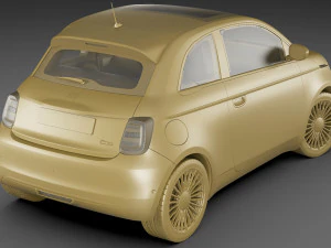 fiat 500 2021 la prima 3D Model