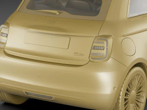 fiat 500 2021 la prima 3D Model