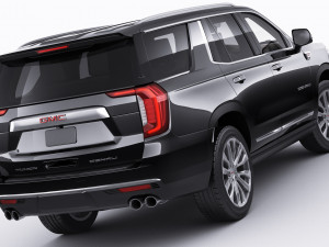gmc yukon denali 2021 3D Модель