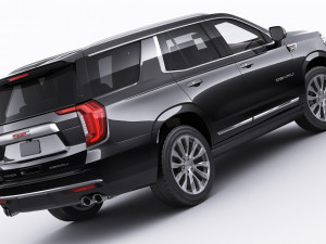 gmc yukon denali 2021 3D Модель