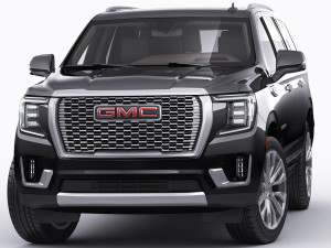 gmc yukon denali 2021 3D Модель