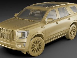 gmc yukon denali 2021 3D Модель
