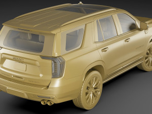 gmc yukon denali 2021 3D Модель