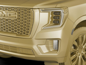 gmc yukon denali 2021 3D Модель